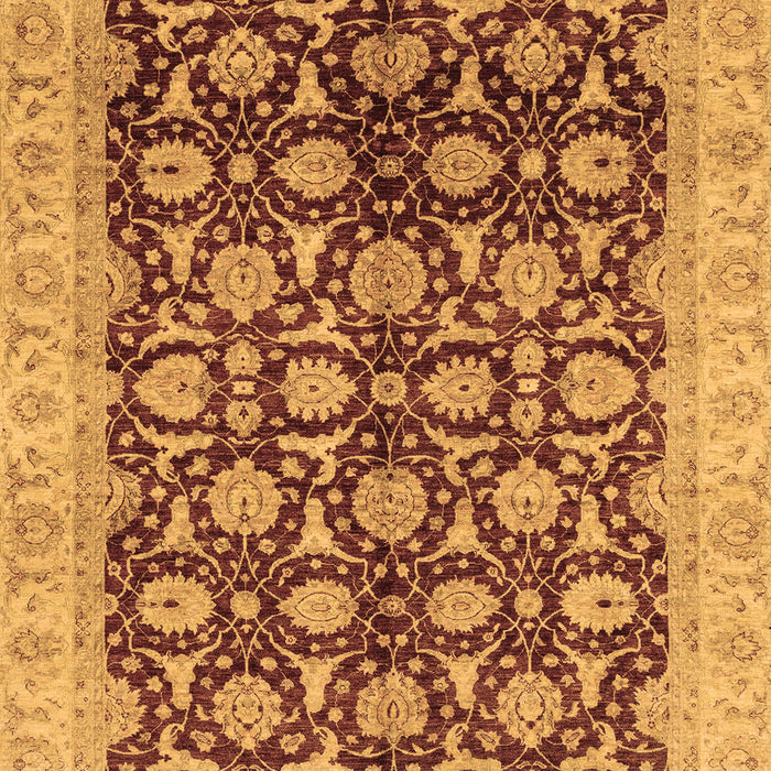 Machine Washable Oriental Brown Traditional Rug, wshabs3657brn