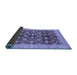 Sideview of Oriental Blue Traditional Rug, abs3657blu