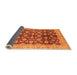 Sideview of Oriental Orange Traditional Rug, abs3657org