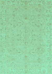 Abstract Turquoise Modern Rug, abs3658turq