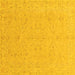 Square Abstract Yellow Modern Rug, abs3658yw