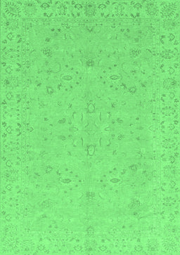 Abstract Emerald Green Modern Rug, abs3658emgrn
