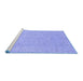 Sideview of Machine Washable Abstract Blue Modern Rug, wshabs3658blu