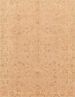 Machine Washable Abstract Orange Rug, wshabs3658