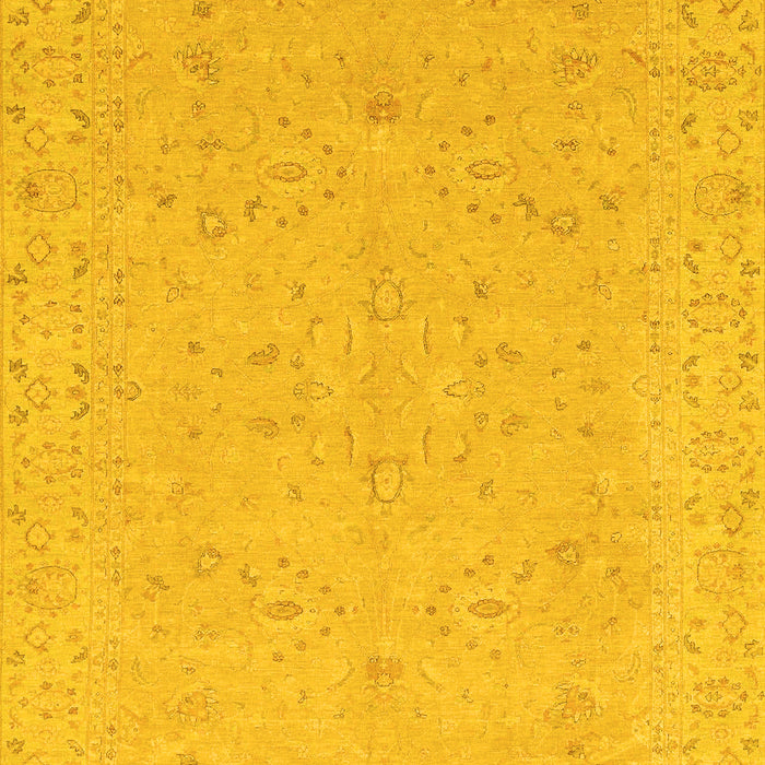 Machine Washable Abstract Yellow Modern Rug, wshabs3658yw