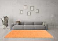 Machine Washable Abstract Orange Modern Rug, wshabs3658org