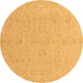 Round Machine Washable Abstract Brown Modern Rug, wshabs3658brn