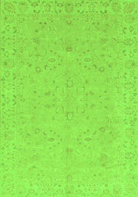 Abstract Green Modern Rug, abs3658grn