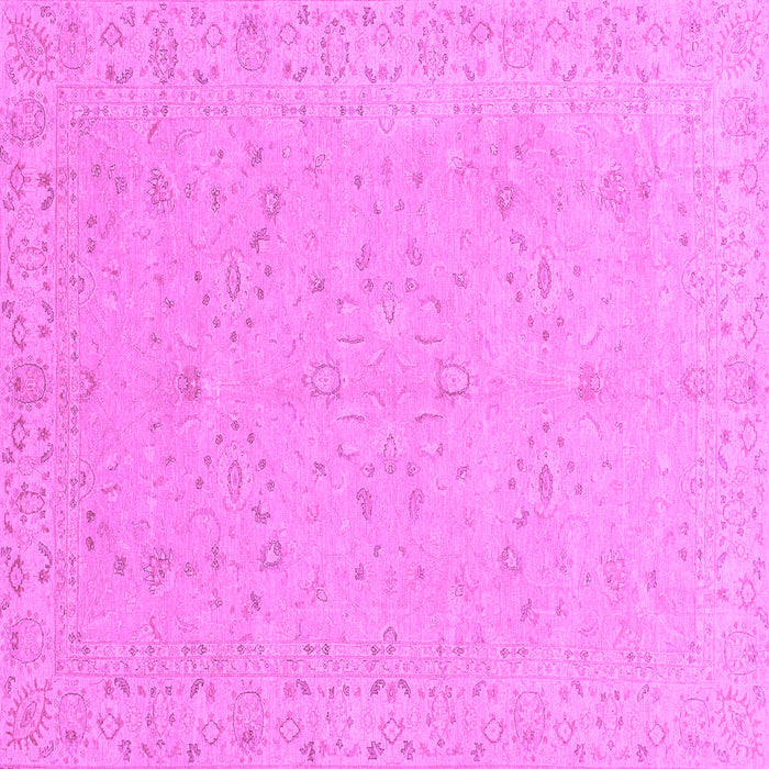 Square Abstract Purple Modern Rug, abs3658pur