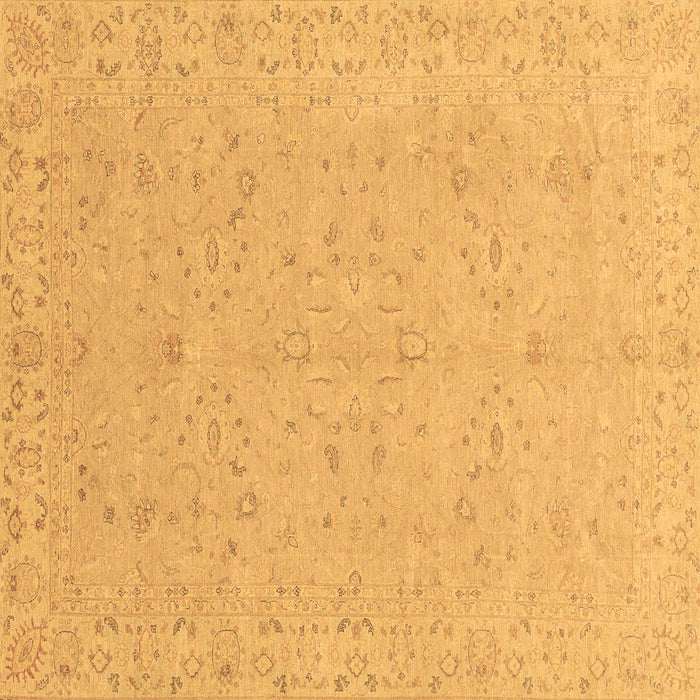 Square Abstract Brown Modern Rug, abs3658brn