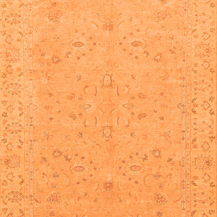 Machine Washable Abstract Orange Modern Area Rugs, wshabs3658org