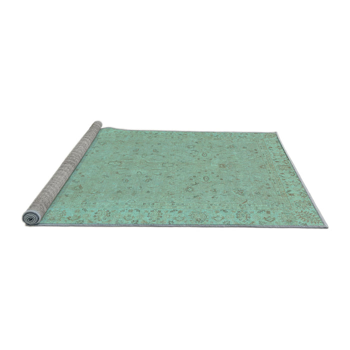 Sideview of Machine Washable Abstract Light Blue Modern Rug, wshabs3658lblu