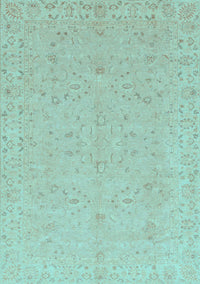 Abstract Light Blue Modern Rug, abs3658lblu