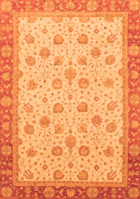 Abstract Orange Modern Rug, abs3659org