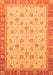 Abstract Orange Modern Rug, abs3659org