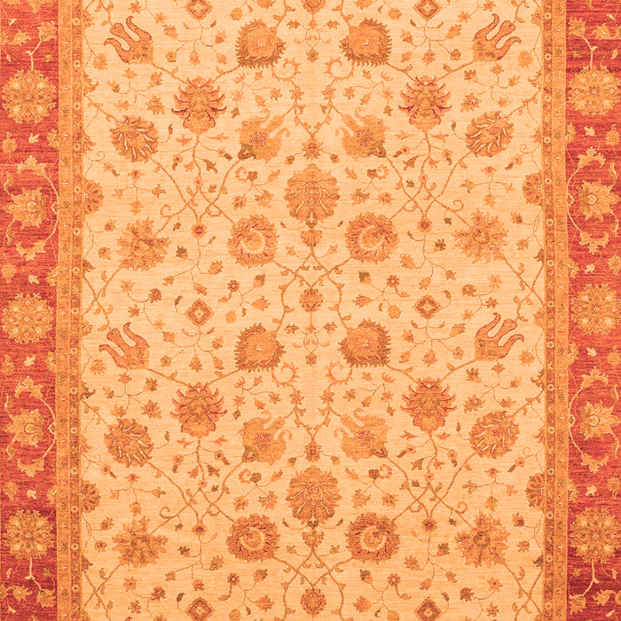 Machine Washable Abstract Orange Modern Area Rugs, wshabs3659org