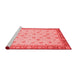 Modern Red Washable Rugs