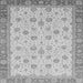 Square Machine Washable Abstract Gray Modern Rug, wshabs3659gry