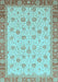 Machine Washable Abstract Light Blue Modern Rug, wshabs3659lblu