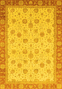 Abstract Yellow Modern Rug, abs3659yw