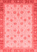 Abstract Red Modern Area Rugs