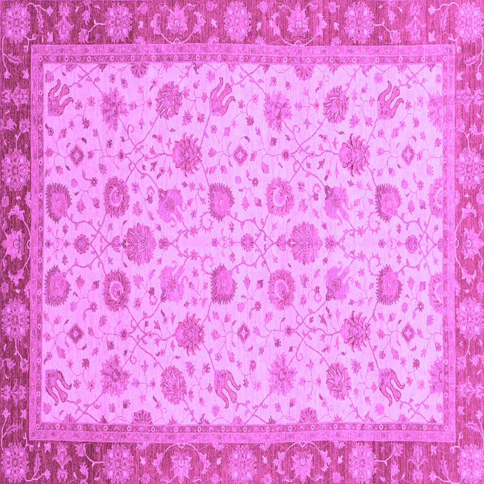 Square Abstract Purple Modern Rug, abs3659pur