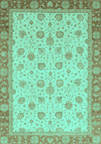 Abstract Turquoise Modern Rug, abs3659turq