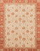 Machine Washable Abstract Orange Rug, wshabs3659