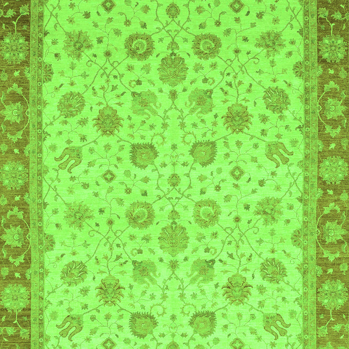Machine Washable Abstract Green Modern Area Rugs, wshabs3659grn