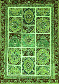 Abstract Green Modern Rug, abs365grn