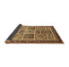 Sideview of Abstract Brown Modern Rug, abs365brn