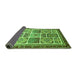 Sideview of Abstract Green Modern Rug, abs365grn