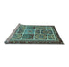 Sideview of Machine Washable Abstract Light Blue Modern Rug, wshabs365lblu