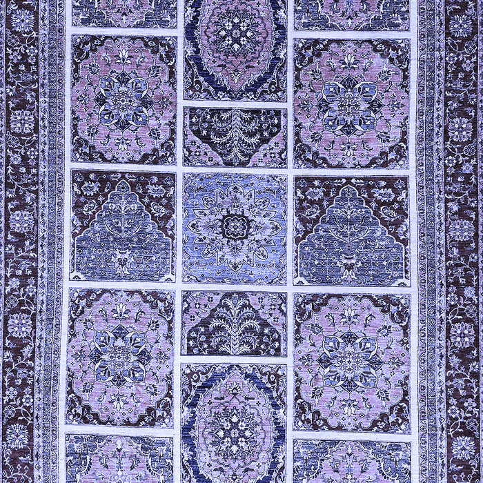 Machine Washable Abstract Blue Modern Rug, wshabs365blu