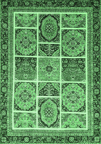 Abstract Emerald Green Modern Rug, abs365emgrn