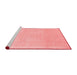 Modern Red Washable Rugs