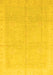 Machine Washable Abstract Yellow Modern Rug, wshabs3660yw