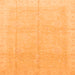 Square Machine Washable Abstract Orange Modern Area Rugs, wshabs3660org