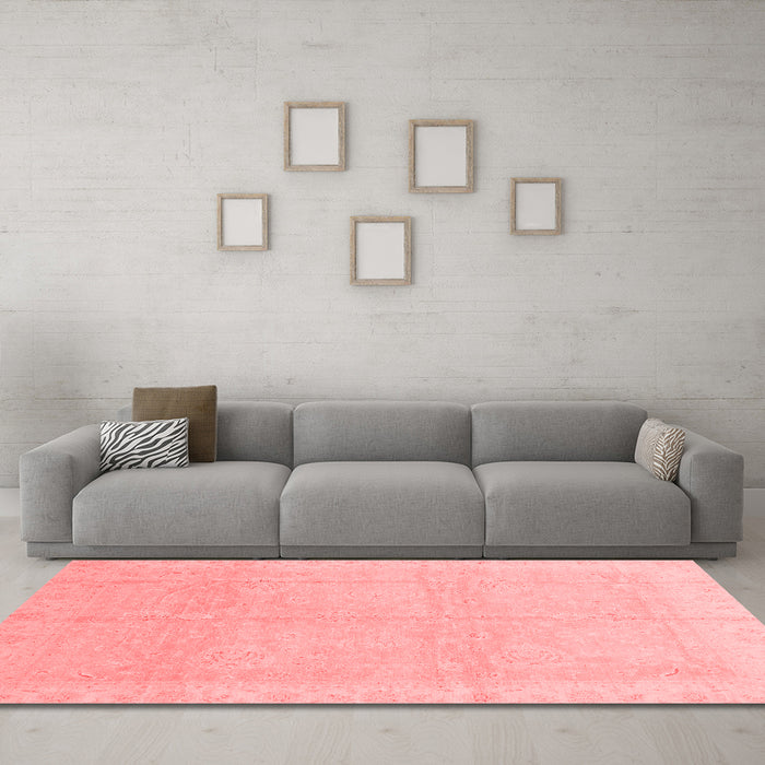 Modern Red Washable Rugs