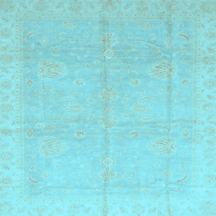 Square Machine Washable Abstract Light Blue Modern Rug, wshabs3660lblu