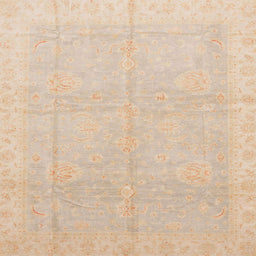 Square Abstract Brown Modern Rug, abs3660