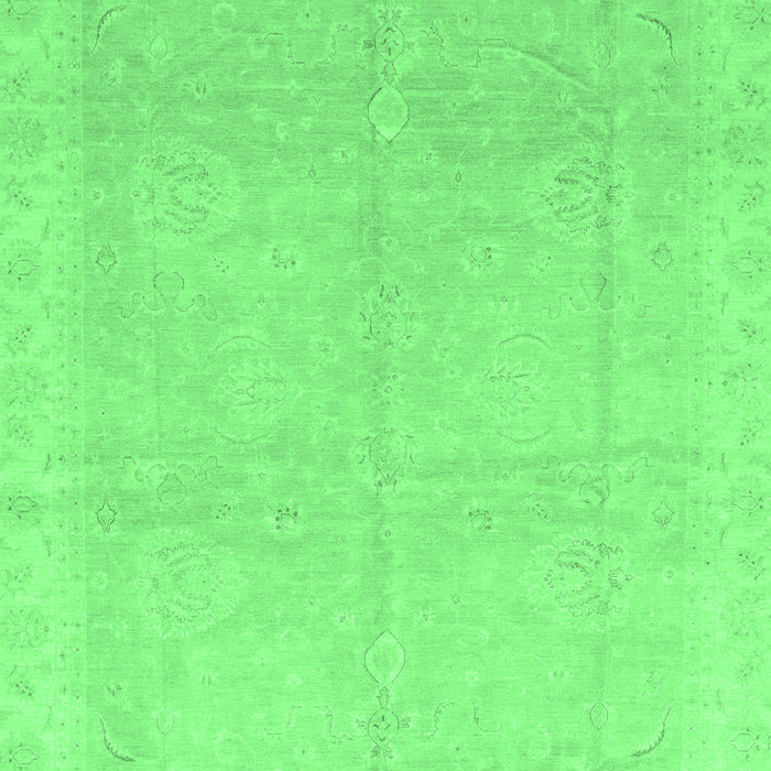 Machine Washable Abstract Emerald Green Modern Area Rugs, wshabs3660emgrn