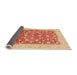 Sideview of Abstract Orange Red Oriental Rug, abs3661