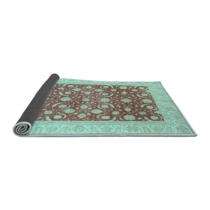 Sideview of Oriental Light Blue Traditional Rug, abs3661lblu