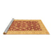 Sideview of Machine Washable Oriental Brown Traditional Rug, wshabs3661brn