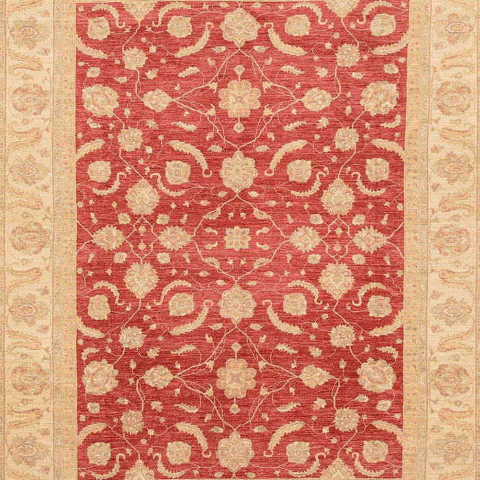 Machine Washable Abstract Orange Red Rug, wshabs3661