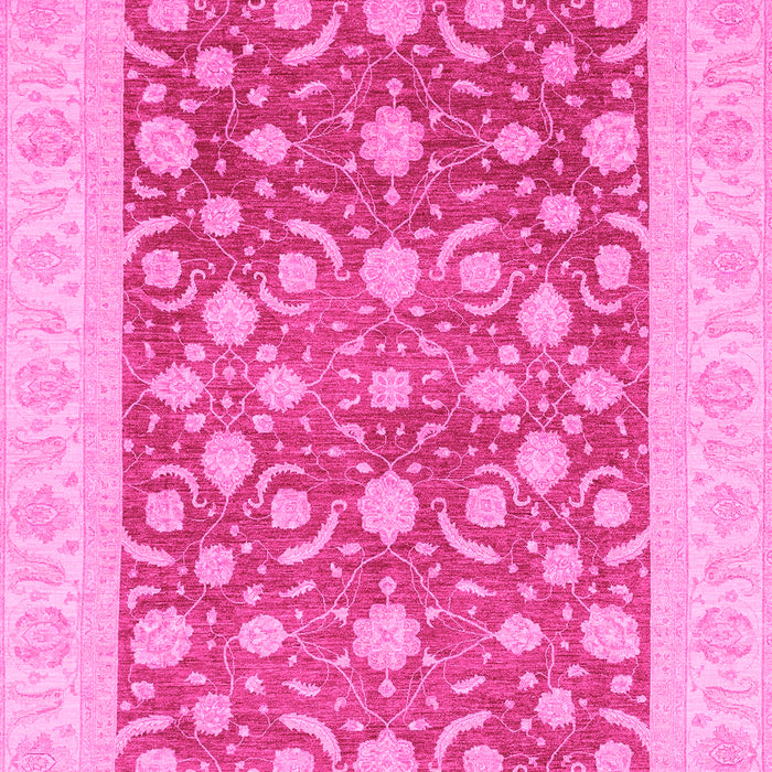 Machine Washable Oriental Pink Traditional Rug, wshabs3661pnk
