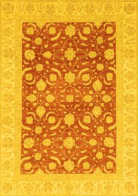 Oriental Yellow Traditional Rug, abs3661yw