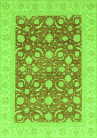 Oriental Green Traditional Rug, abs3661grn