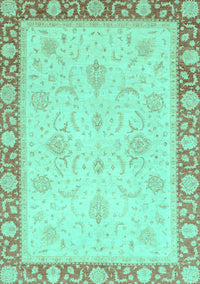 Abstract Turquoise Modern Rug, abs3662turq